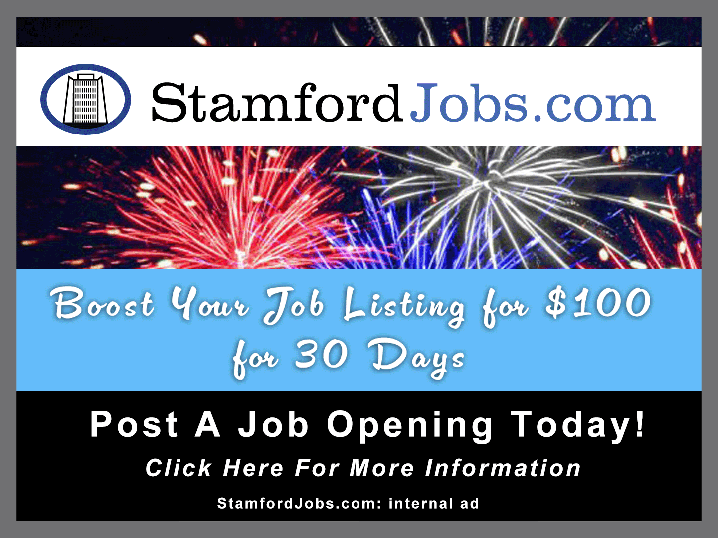 Promote A Job Listing Banner on StamfordJobs.com